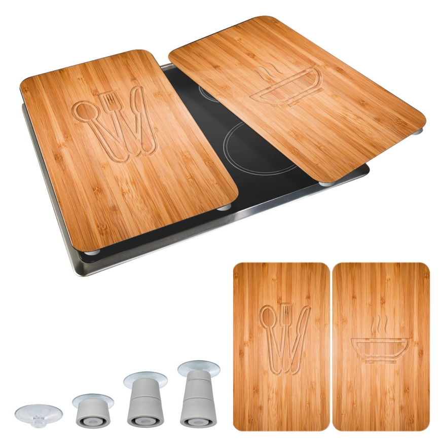 WENKO 2521497100 - Капак за печка 52x30 cm многоцветен/сив/прозрачен