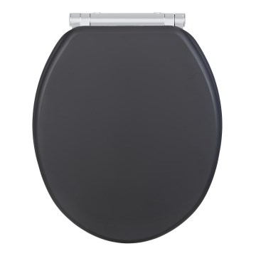 WENKO 25218100-WC тоалетно седало MORRA 35x42 cm антрацит/сребристо