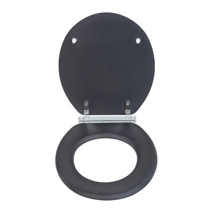 WENKO 25218100-WC тоалетно седало MORRA 35x42 cm антрацит/сребристо