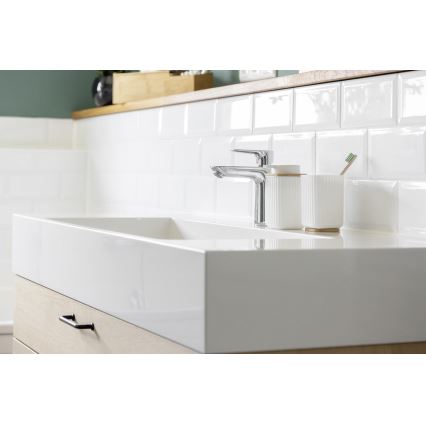 WENKO 25294100 - Дозатор за течен сапун ROTELLO 8,9x12,7 cm бял/кафяв