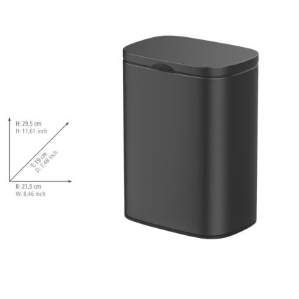 WENKO 25338100 - Кош SARE 21,5x29,5 см черен