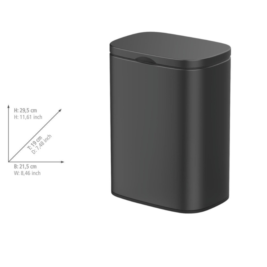 WENKO 25338100 - Кош SARE 21,5x29,5 см черен