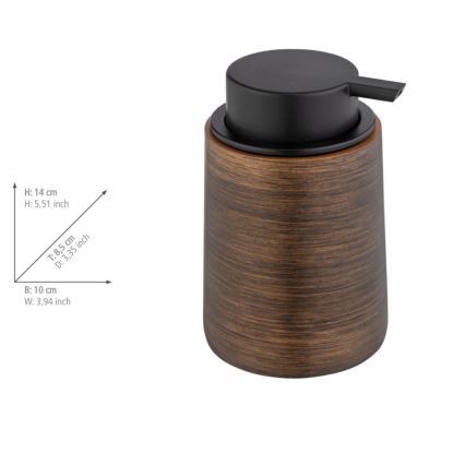 WENKO 25352100 - Дозатор за течен сапун PALENA 10x14 см бронзов