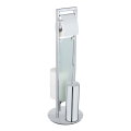 WENKO 25384100 - комплект за WC SULMONA 25x76 см сребрист/черен