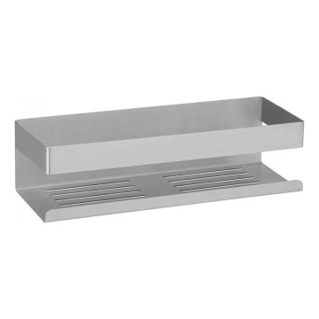 WENKO 25425100-Полица TURBO-LOC GENOVA MATT 30x10,5 cm сребриста