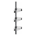 WENKO 25556100-Ъглова полица PURIO 35,5x280 cm сребриста/сива