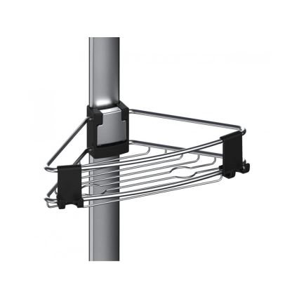 WENKO 25556100-Ъглова полица PURIO 35,5x280 cm сребриста/сива