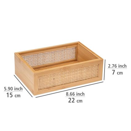 WENKO 25602100 - Сапунерка за вана ALLEGRE 22x15 cm кафява