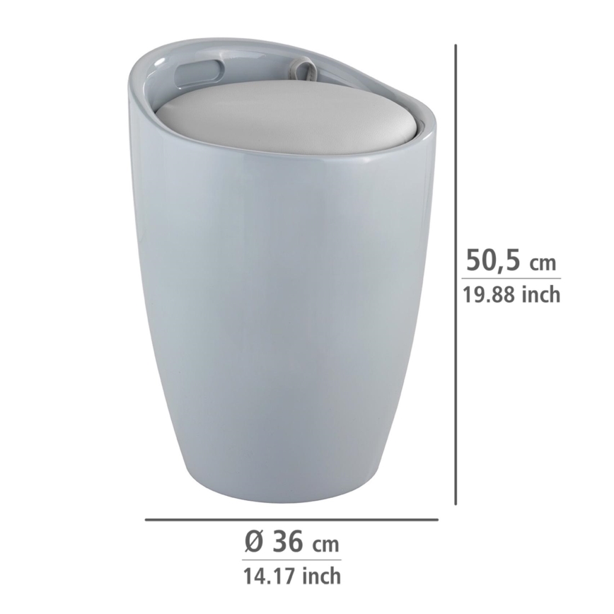 WENKO 25625100 - Табуретка CANDY 36x50,5 cm сива/черна