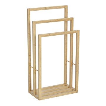 WENKO 25629100 - Стойка за кърпи BAMBUSA 42,5x82 cm кафява