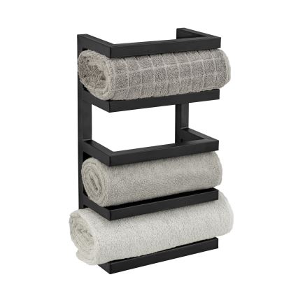 WENKO 25780100 - Стойка за кърпи FONDIRO 24x42 cm черна