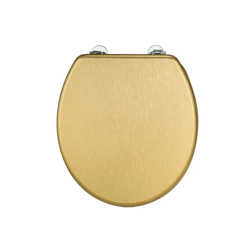WENKO 26010100 - тоалетна седалка ALDENO 37x41 cm златиста/сребриста