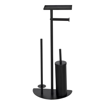 WENKO 26060100 - Комплект за тоалетна COSENZA 32,5x72 см черен