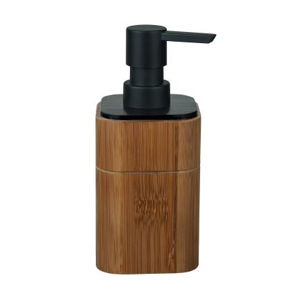 WENKO 26102100 - Дозатор за течен сапун SERRO 7,5x16,5 см кафяв/черен