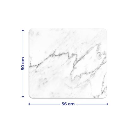 WENKO 2712929500 - Дъска ABDECKPLATTE - НЕУТРАЛНА 56x50 см пъстроцветна/прозрачна