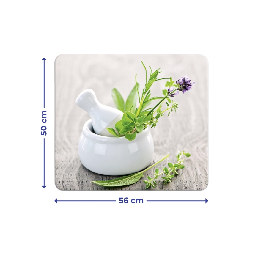 WENKO 2712940500 - Покривна плоча ABDECKPLATTE - за хранителни продукти 56x50 cm многоцветна/прозрачна