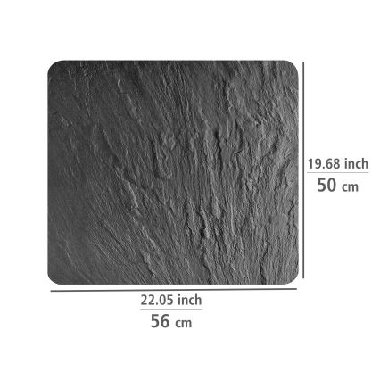 WENKO 2712984500 - Покривна плоча ABDECKPLATTE - NEUTRAL 56x50 cm черна/прозрачна