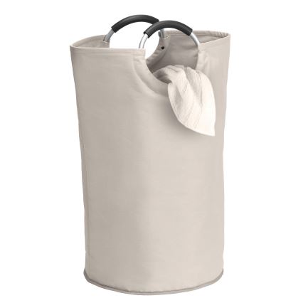 WENKO 3440001100 - Кош за пране STONE 38x72 см бежов/сребрист/черен