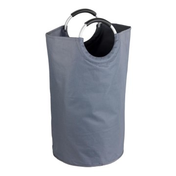 WENKO 3440803100 - Кош за пране JUMBO 38x72 cm антрацит/сребрист/черен