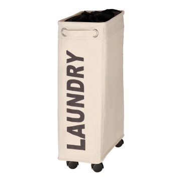 WENKO 3450113100 - Кош за бельо CORNO 18,5x60 cm бежов/черен