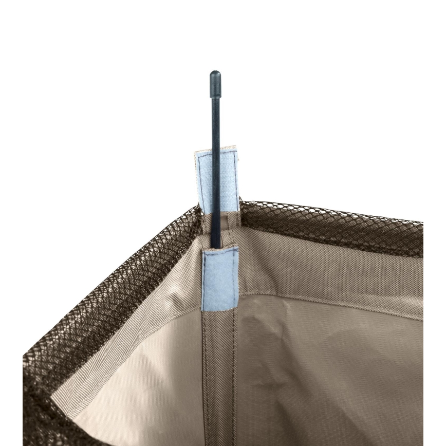 WENKO 3450113100 - Кош за бельо CORNO 18,5x60 cm бежов/черен