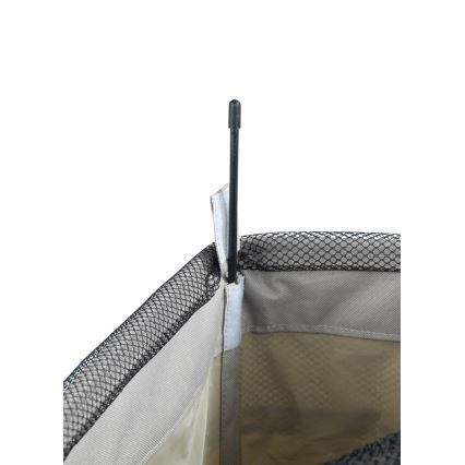 WENKO 3450117100 - Кош за пране CORNO 18,5x60 cm бежов/черен