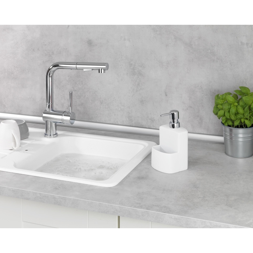 WENKO 3620115100 - Дозатор за течен сапун FESTIVAL 10x18 cm бял