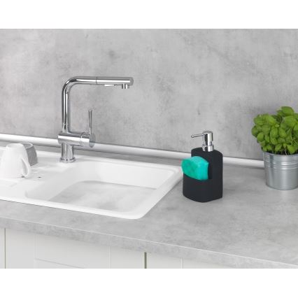 WENKO 3620117800 - Дозатор за течен сапун FESTIVAL 10x18 см черен