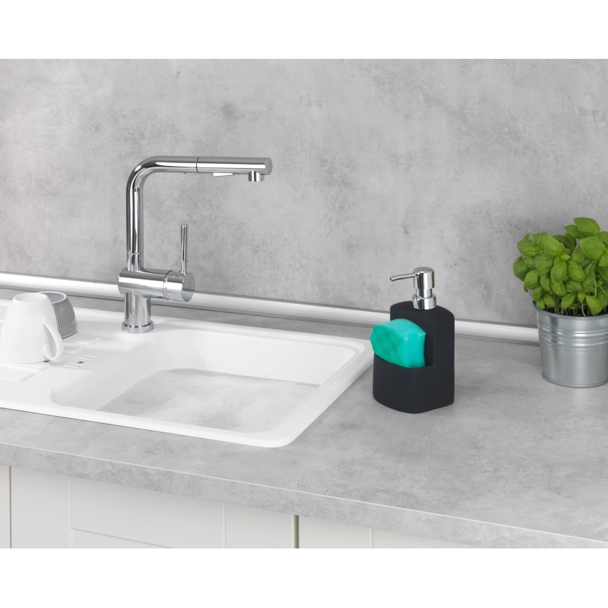 WENKO 3620117800 - Дозатор за течен сапун FESTIVAL 10x18 см черен