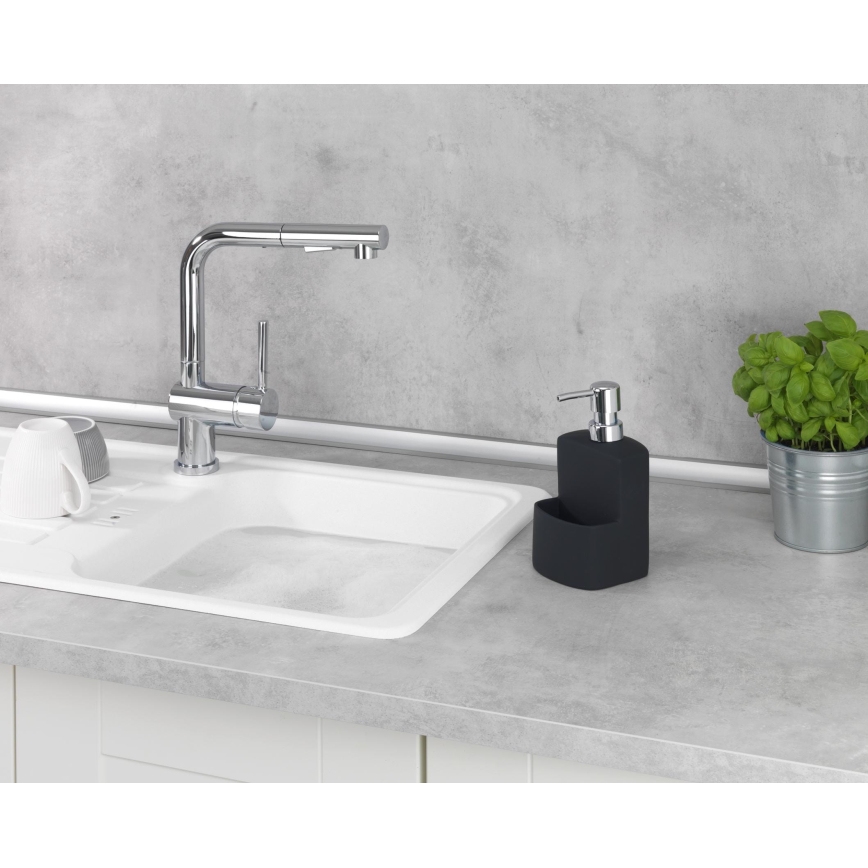 WENKO 3620117800 - Дозатор за течен сапун FESTIVAL 10x18 см черен