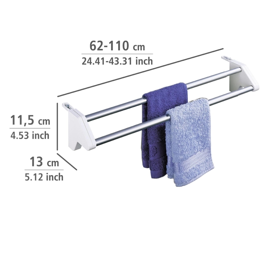 WENKO 3702100 - Закачалка 13x11,5 cm сребрист/бял