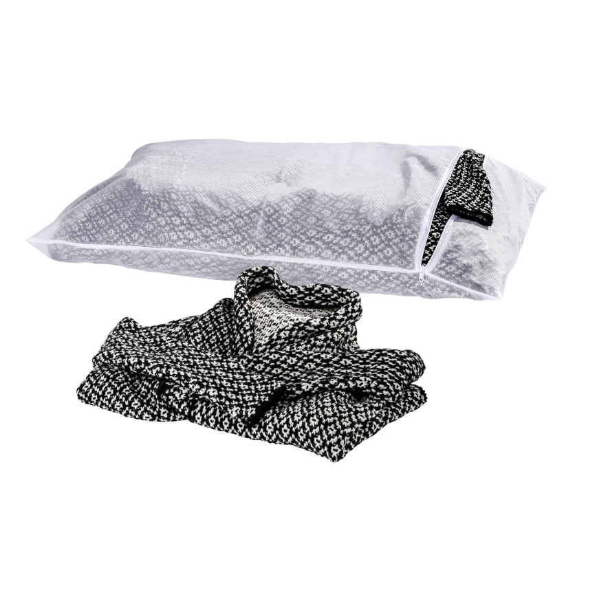 WENKO 3751900100 - Чанта за пране от мрежа 90 x 60 см, бяла