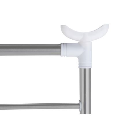 WENKO 3772020100 - Сушилник PROFI 65x150 cm неръждаема стомана/сребрист/бял