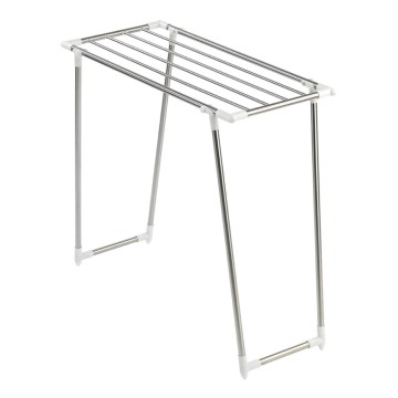 WENKO 3774020100 - Сушилник за пране PROFI SINGLE 87 x 79 см неръждаема стомана/сребрист/бял