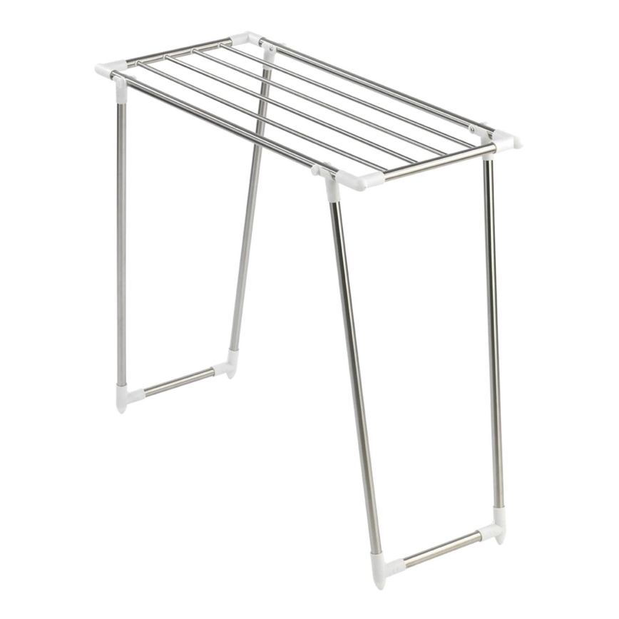 WENKO 3774020100 - Сушилник за пране PROFI SINGLE 87 x 79 см неръждаема стомана/сребрист/бял