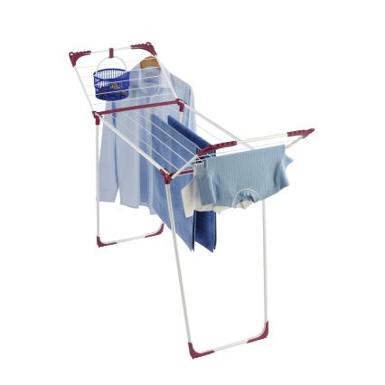 WENKO 3774021100 - Сушилник за дрехи SUMMER DRY 153x76 см бял/розов