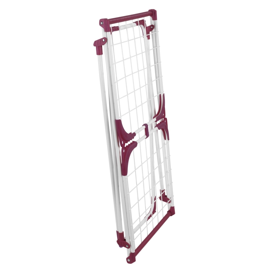 WENKO 3774021100 - Сушилник за дрехи SUMMER DRY 153x76 см бял/розов