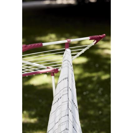 WENKO 3774021100 - Сушилник за дрехи SUMMER DRY 153x76 см бял/розов