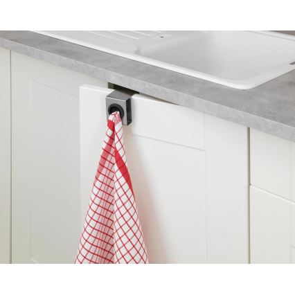 WENKO 4368060100 - Кука PUSH 5x6 cm сребриста/черна