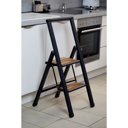 WENKO 50482100 - Стълба ALU-DESIGN 44x101 см черна