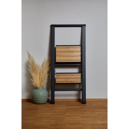 WENKO 50482100 - Стълба ALU-DESIGN 44x101 см черна