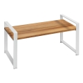 WENKO 53027100 - Полица LOUISA 40x20 cm бяла/кафява