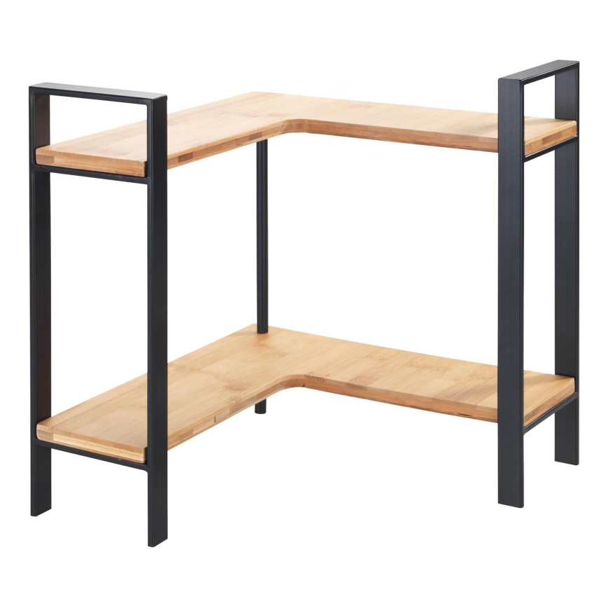 WENKO 53028100 - Поличка LOU 30x33 см черна/кафява