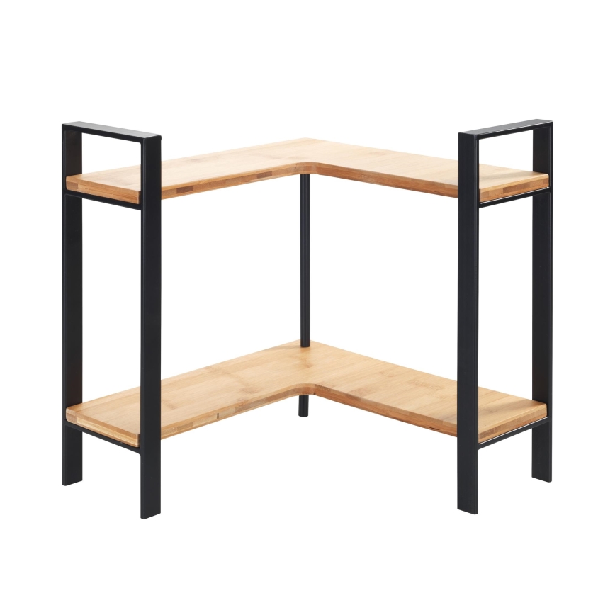 WENKO 53028100 - Поличка LOU 30x33 см черна/кафява