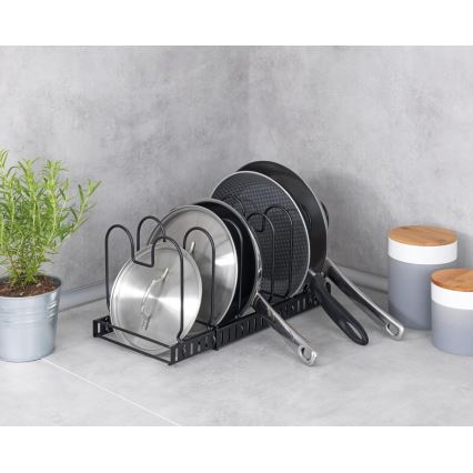 WENKO 53149100 - Държач за капаци и тигани 18x18 cm черен