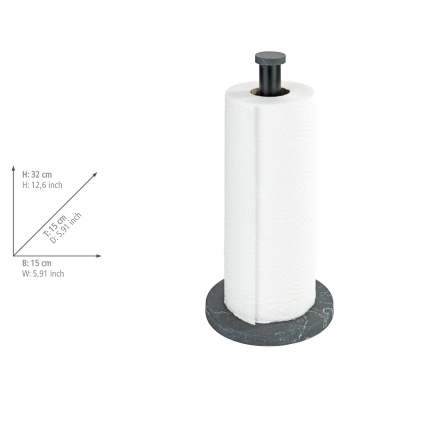 WENKO 53212100 - Държач за кухненски кърпи 15x32 cm черен