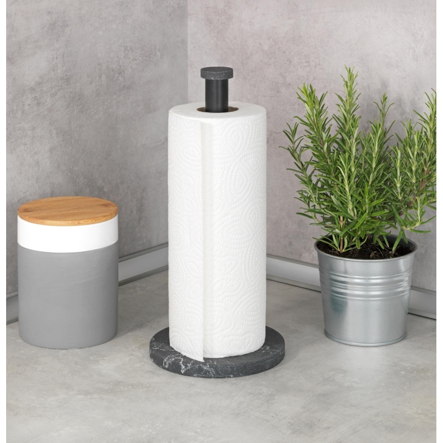 WENKO 53212100 - Държач за кухненски кърпи 15x32 cm черен