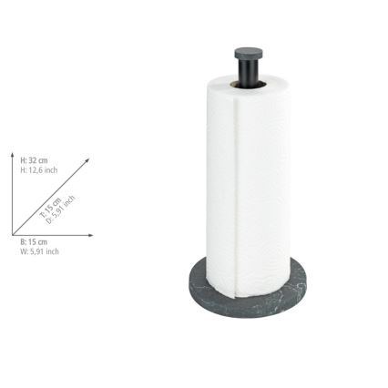 WENKO 53212100 - Държач за кухненски кърпи 15x32 cm черен