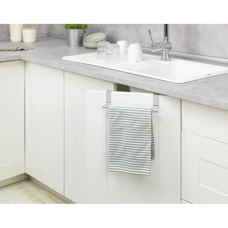 WENKO 53245100 - Държач за кърпи TELESCOPE 7x6 см сребрист/черен