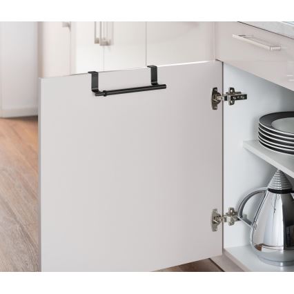 WENKO 53246100 - Държач за кърпи 7x6 см неръждаема стомана/черен